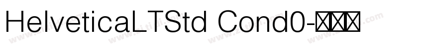 HelveticaLTStd Cond0字体转换